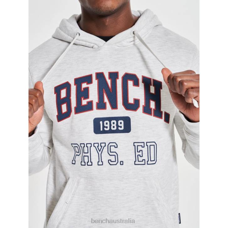 HULTON Hoodie Men 8V8T36 Ecru Marl Bench Apparel