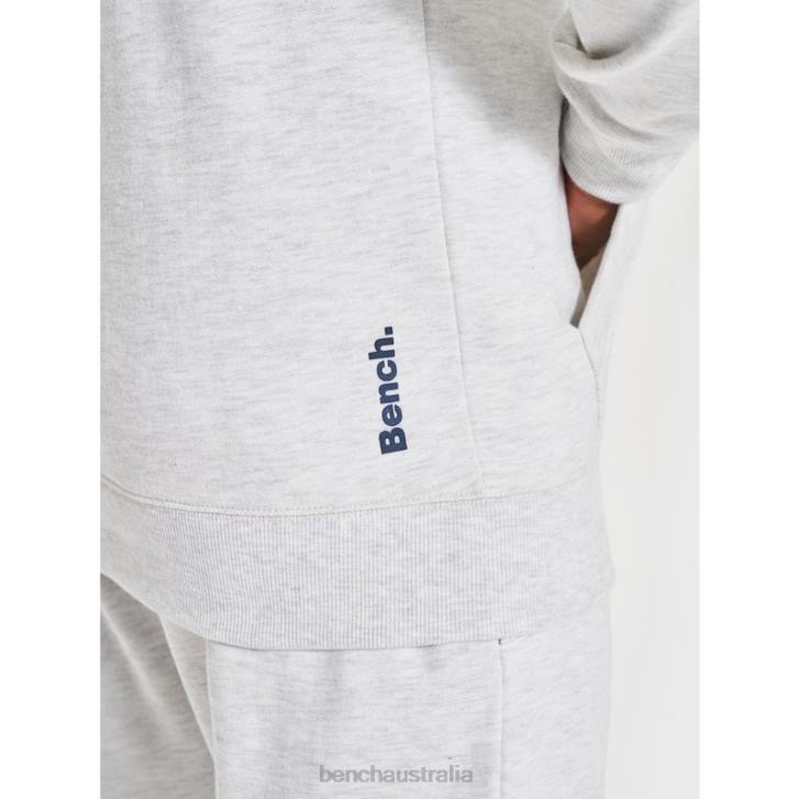 HULTON Hoodie Men 8V8T36 Ecru Marl Bench Apparel