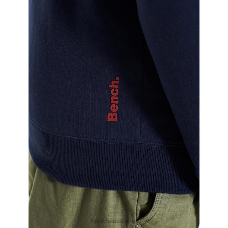 HULTON Hoodie Men 8V8T37 Navy Bench Apparel