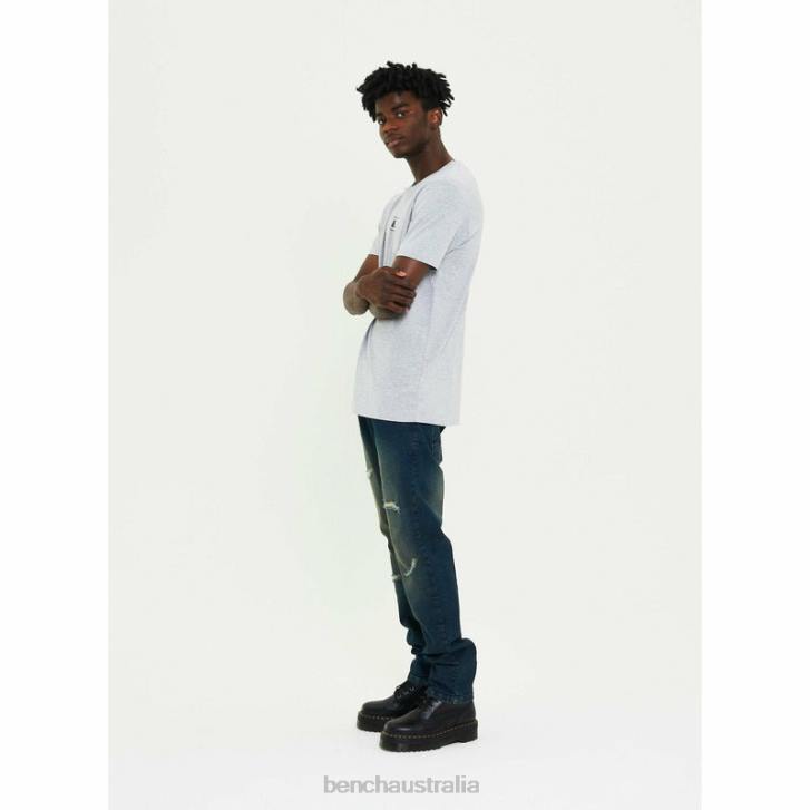 AW-002 Slim Fit Jeans Men 8V8T89 Faded Blue Bench Apparel