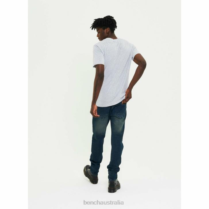 AW-002 Slim Fit Jeans Men 8V8T89 Faded Blue Bench Apparel