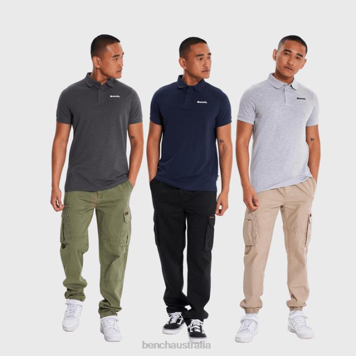 BODE 3 Pack Polos Men 8V8T3 Assorted Bench Apparel