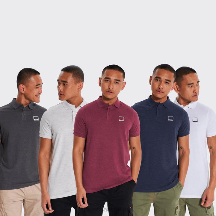 PRITCHARD 5 Pack Polos Men 8V8T4 Assorted Bench Apparel