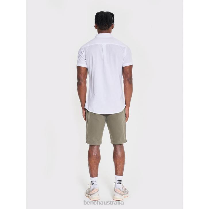 BOWDON Short Sleeve Shirt Men 8V8T33 White Bench Apparel