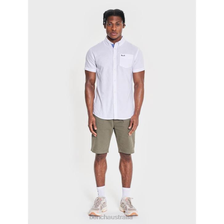 BOWDON Short Sleeve Shirt Men 8V8T33 White Bench Apparel