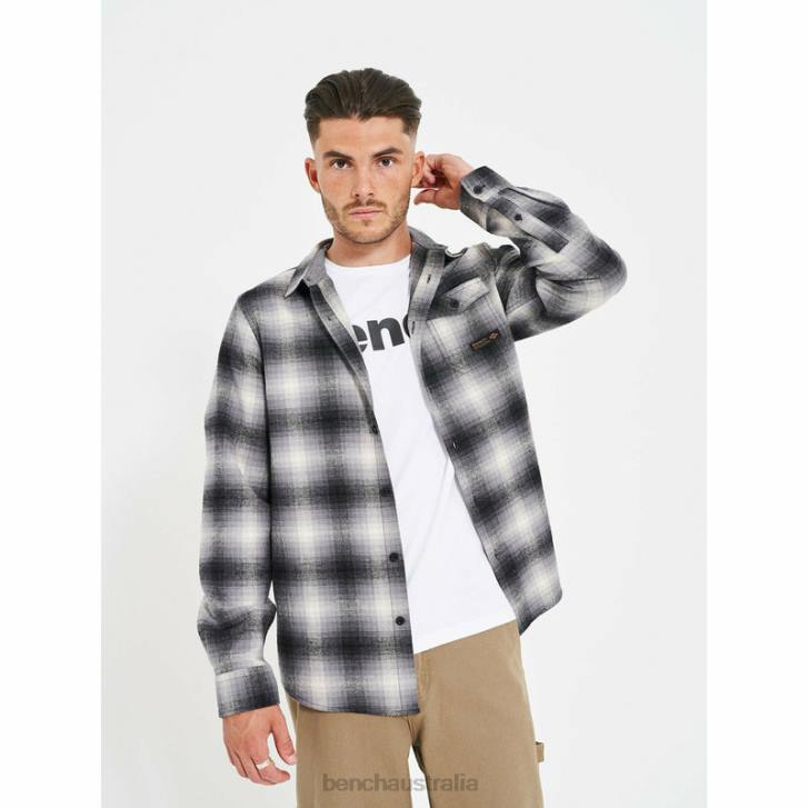 CHEVIOT Flannel Shirt Men 8V8T31 Shadow Check Bench Apparel
