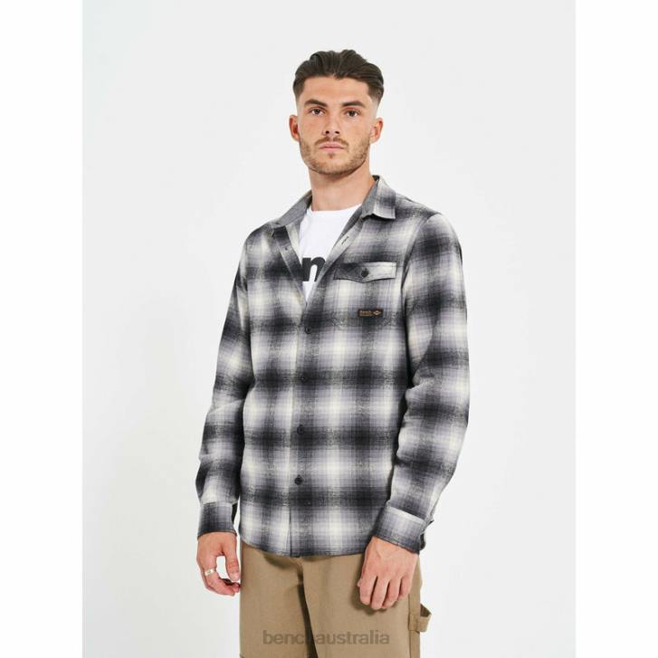 CHEVIOT Flannel Shirt Men 8V8T31 Shadow Check Bench Apparel