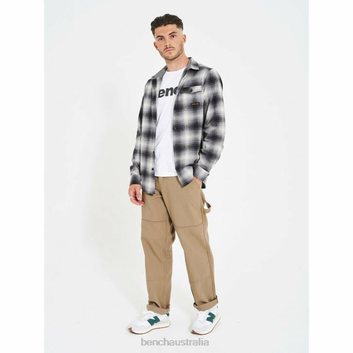 CHEVIOT Flannel Shirt Men 8V8T31 Shadow Check Bench Apparel