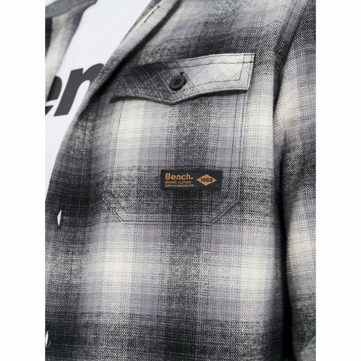 CHEVIOT Flannel Shirt Men 8V8T31 Shadow Check Bench Apparel