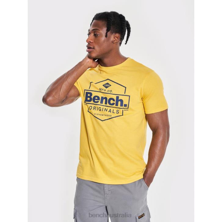 DENZO T-Shirt Men 8V8T7 Yellow Bench Apparel