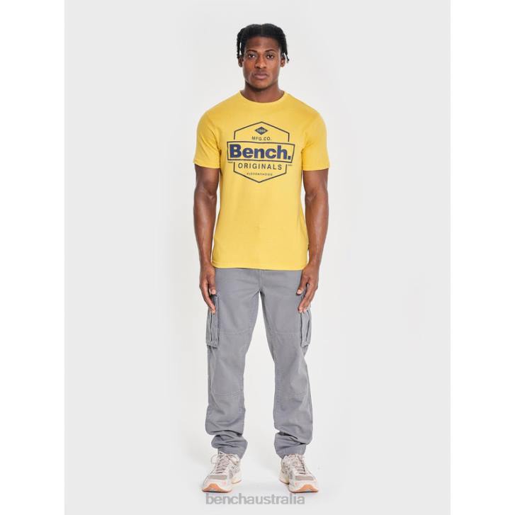 DENZO T-Shirt Men 8V8T7 Yellow Bench Apparel