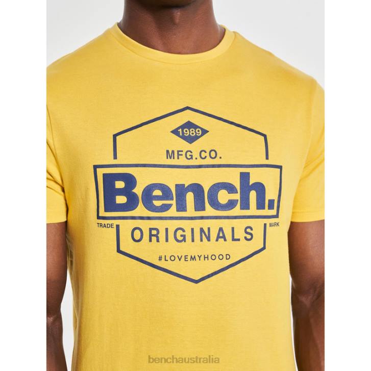 DENZO T-Shirt Men 8V8T7 Yellow Bench Apparel