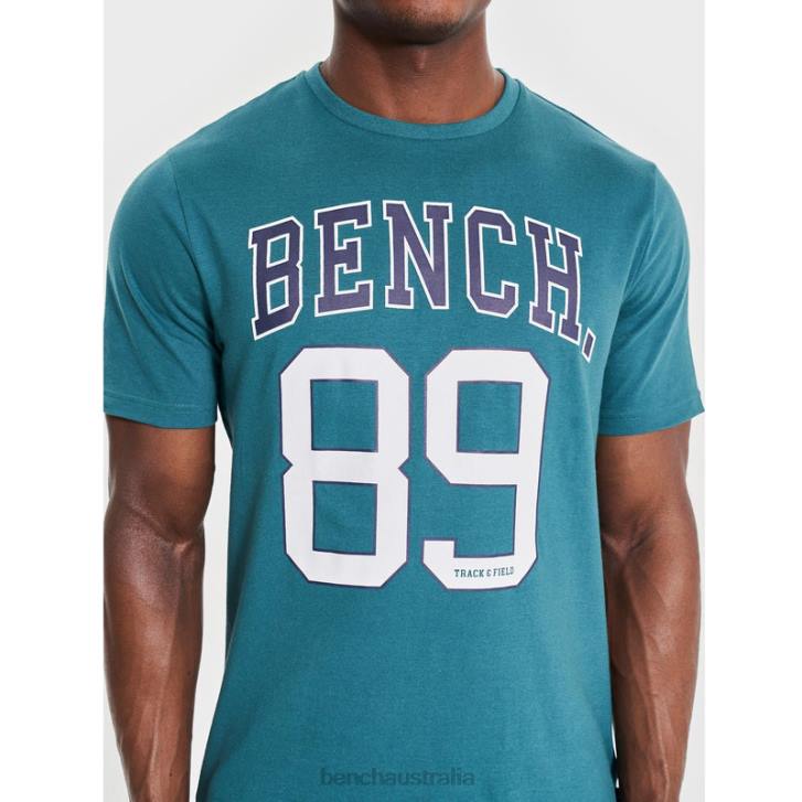 HUTTER T-Shirt Men 8V8T13 Green Bench Apparel