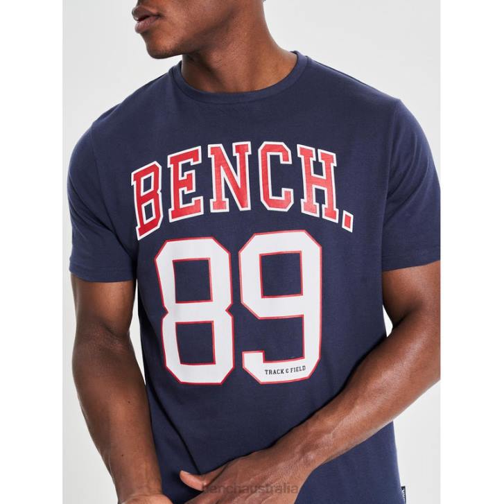 HUTTER T-Shirt Men 8V8T14 Navy Bench Apparel
