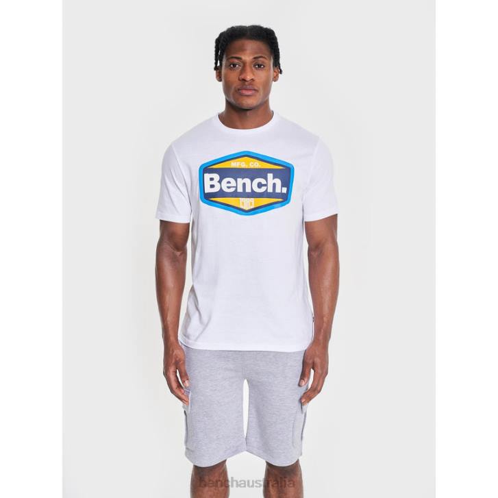 JARED T Shirt Men 8V8T15 White Bench Apparel 8V8T15 Fresh Aesthetic Bench Australia Bench. Hoodie embrace youthful spirit
