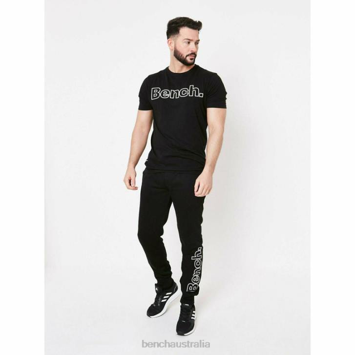 AKON 3pc Tracksuit Set Men 8V8T69 Black Bench Apparel