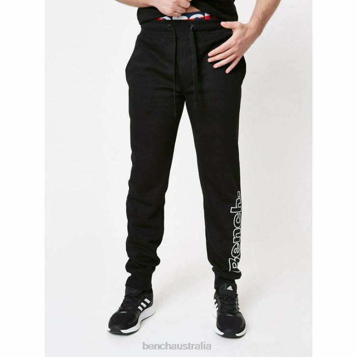 AKON 3pc Tracksuit Set Men 8V8T69 Black Bench Apparel
