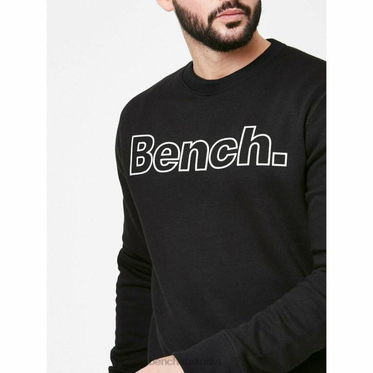 AKON 3pc Tracksuit Set Men 8V8T69 Black Bench Apparel
