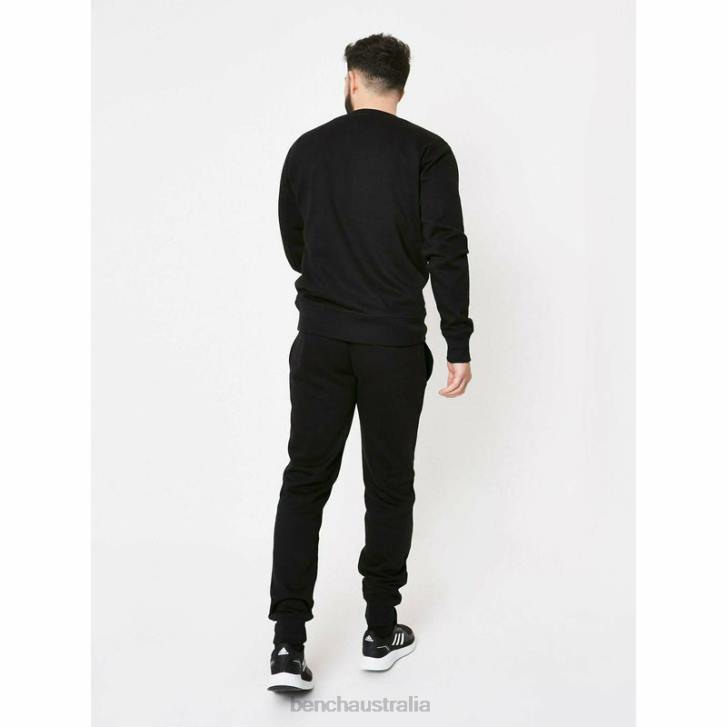 AKON 3pc Tracksuit Set Men 8V8T69 Black Bench Apparel