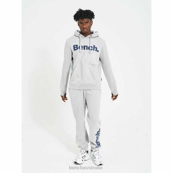 MALLET 2pc Fleece Tracksuit Men 8V8T67 Grey Marl Bench Apparel