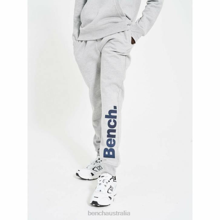 MALLET 2pc Fleece Tracksuit Men 8V8T67 Grey Marl Bench Apparel