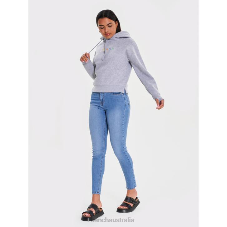 EMALINE Sweat Hoodie Women 8V8T103 Grey Marl Bench Apparel