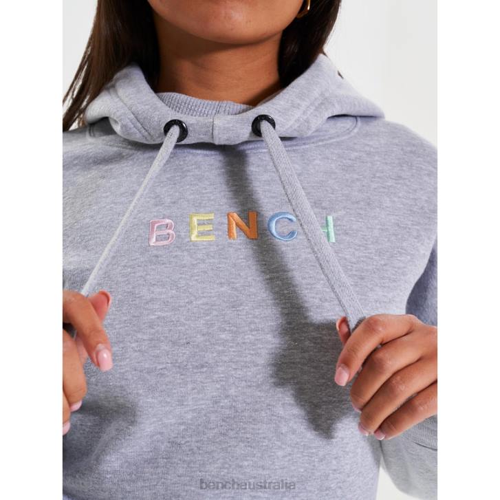 EMALINE Sweat Hoodie Women 8V8T103 Grey Marl Bench Apparel
