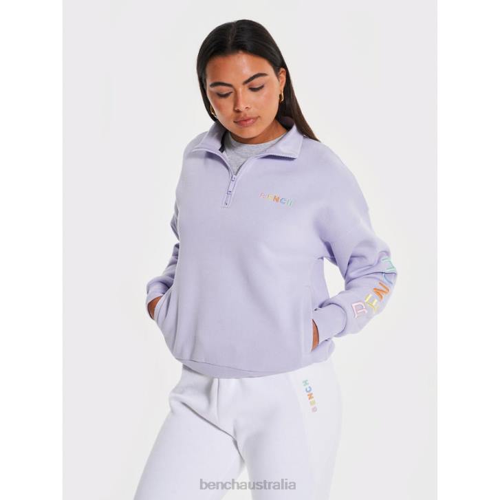 JOBELLE Qtr Sweat Funnel Women 8V8T104 Lilac Bench Apparel
