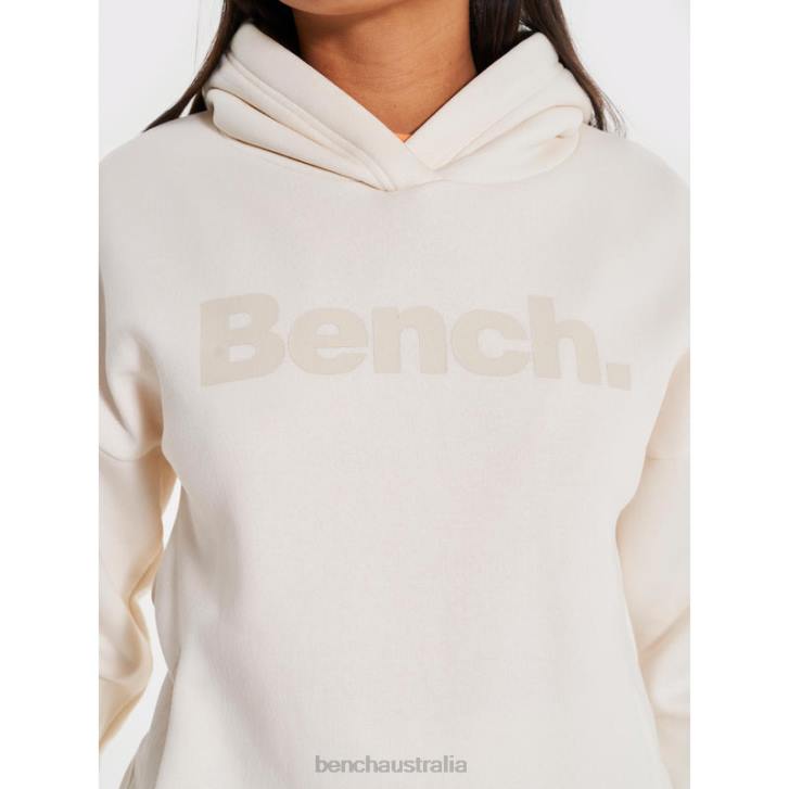 LESSIE Hoodie Women 8V8T107 Winter White Bench Apparel