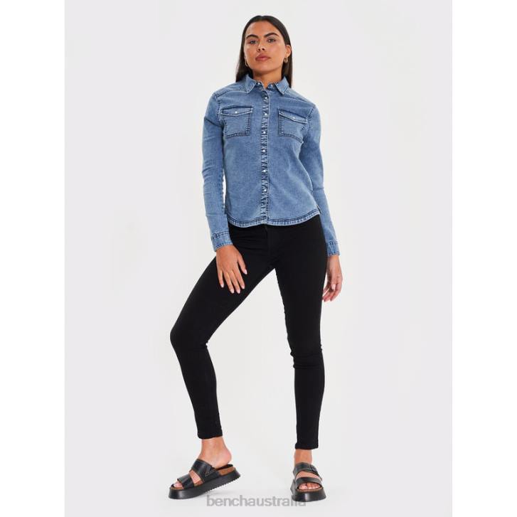 FAYE Skinny Jeans Women 8V8T118 Black Bench Apparel