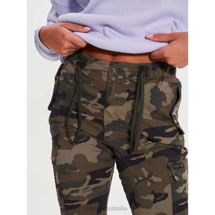 KANAKO Cargo Pants Women 8V8T128 Camo Bench Apparel