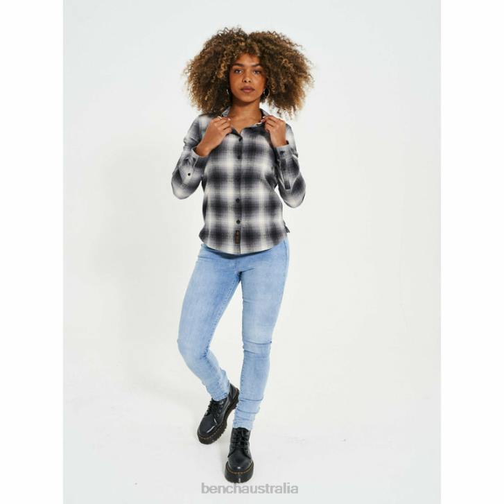 CHEVIOTTI Flannel Shirt Women 8V8T113 Shadow Check Bench Apparel