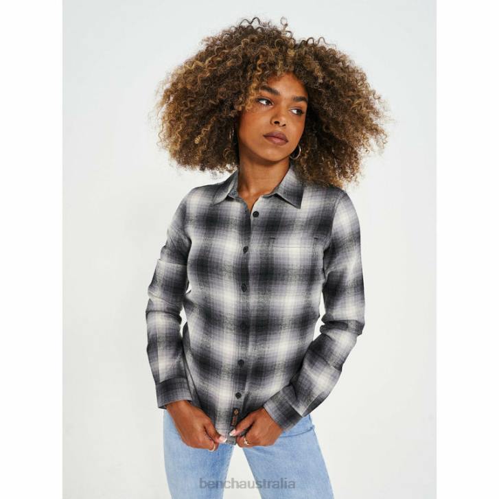 CHEVIOTTI Flannel Shirt Women 8V8T113 Shadow Check Bench Apparel
