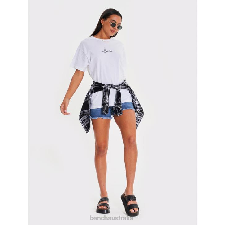 ELLAMAY Flannel Shirt Women 8V8T111 Black Check Bench Apparel