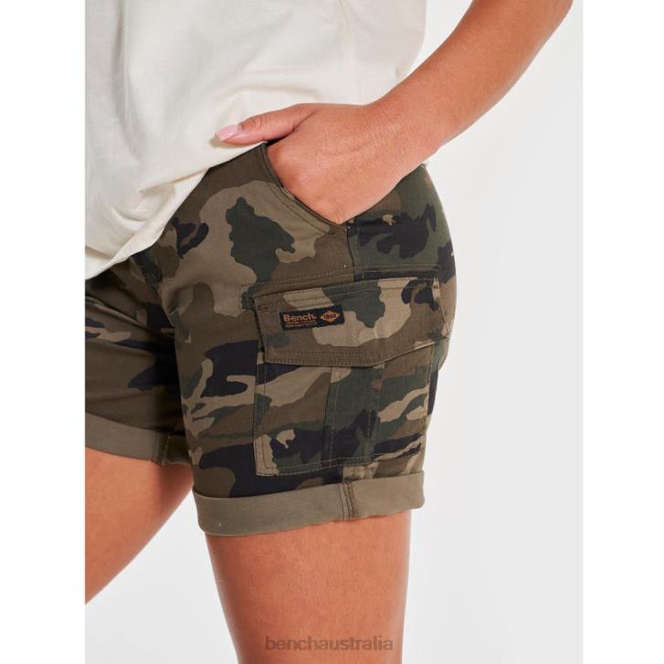 ASHLINE Combat Shorts Women 8V8T132 Camo Bench Apparel