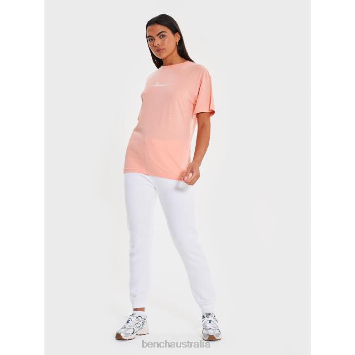 ABELIA T-Shirt Women 8V8T99 Peach Bench Apparel