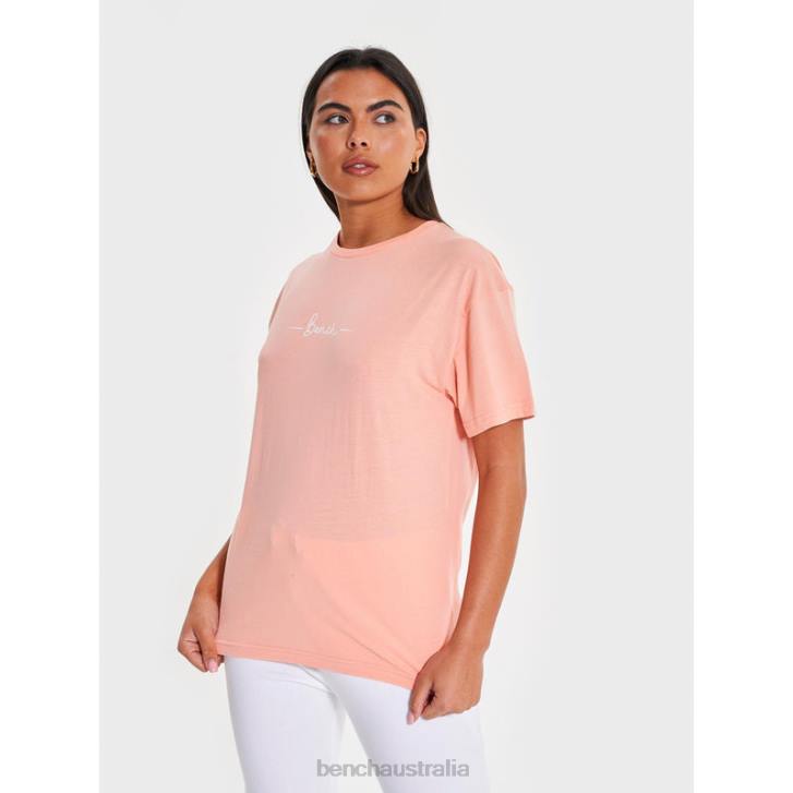 ABELIA T-Shirt Women 8V8T99 Peach Bench Apparel