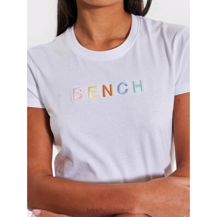GALELLEA T-Shirt Women 8V8T91 White Bench Apparel