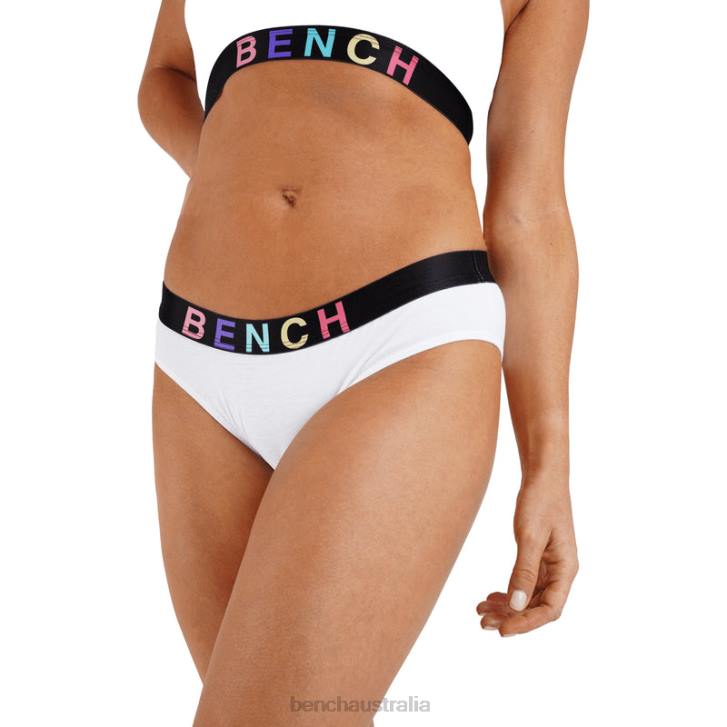 AMAYA Crop Top & Brief Set Women 8V8T142 White Bench Apparel