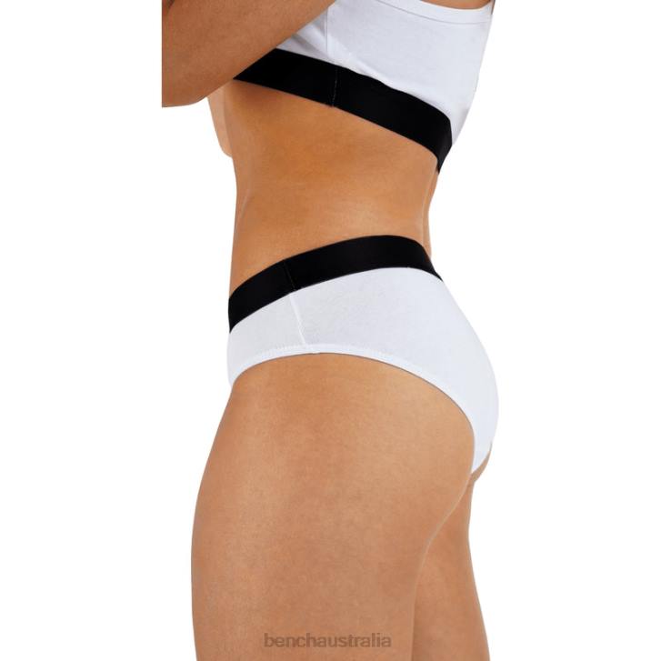AMAYA Crop Top & Brief Set Women 8V8T142 White Bench Apparel