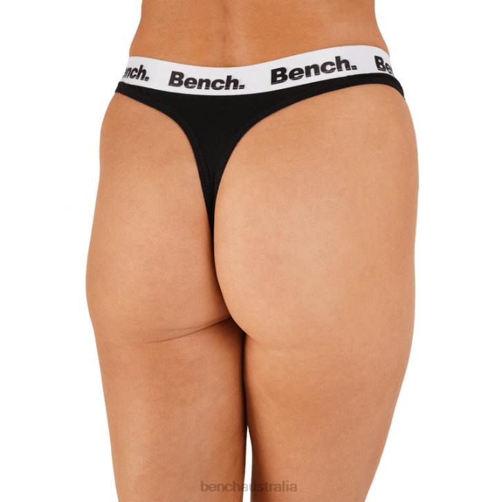 SHANICE 3 Pack Thongs Women 8V8T145 Black Bench Apparel